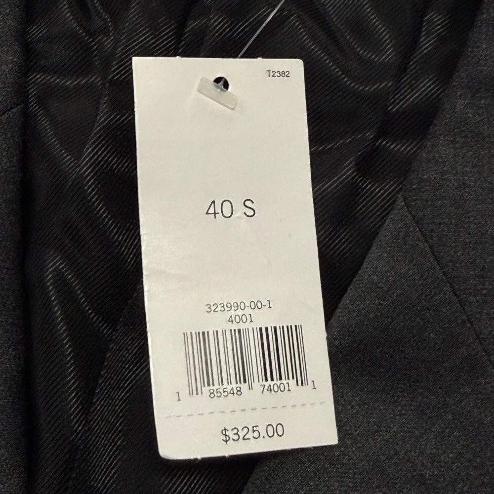 Banana Republic Modern Mens 40S Gray 100% Wool 3-Button Blazer Suit Jacket NWT